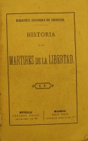 Portada de libro Historia De Los M�rtires De La Libertad