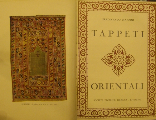 Portada de Tappeti Orientali. (Tapices) - Ferdinando Mazzini