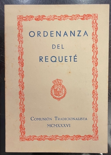 Portada de Ordenanza Del Requet�