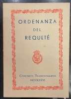 Portada de libro Ordenanza Del Requet�