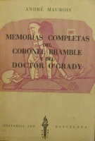 Portada de libro Memorias Completas del Coronel Bramble y del Dr. O�Grady
