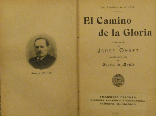 Portada de El camino de la Gloria - Jorge Ohnet