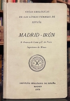 Portada de libro Gu�as Geol�gicas De Las Lineas F�rreas De Espa�a. Madrid - Ir�n.