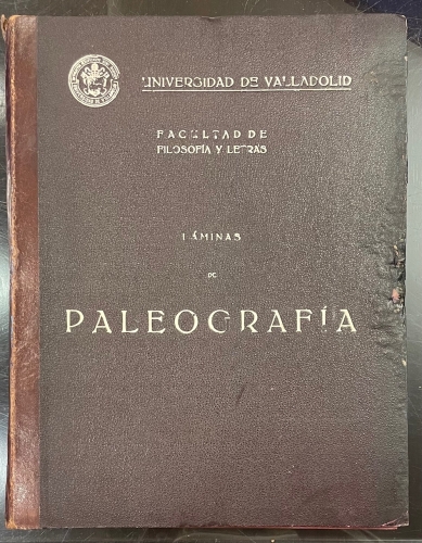 Portada de L�minas de Paleograf�a, Universidad de Valladolid.  - Rivera Manescau y Arribas Arranz