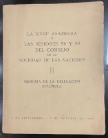 Portada de libro La XVIII Asamblea y Las Sesiones 98 y 99 Del Consejo De La Sociedad De...