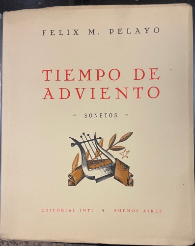 Portada de Tiempo de adviento. Sonetos. - Felix M. Pelayo