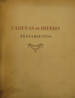 Portada de libro Cadenas de Hierro, Pensamiento.