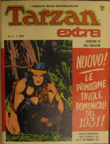 Portada de Tarzan Extra: L' Ultimo Avamposto, I leoni di Francia, Il Destino dell'uomo scimmia, La Porta, La sentenza dei Faraoni, La Fossa, Triste Esilio, Tra Due Nemici, Sacrificio, Il ritorno di Flint, Tarzan di Rex Maxon, Sinistri Alleati, Il Boia, Impotente.  - Edgar Rice Burroughs