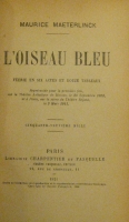 Portada de libro L'Oiseau Bleu.