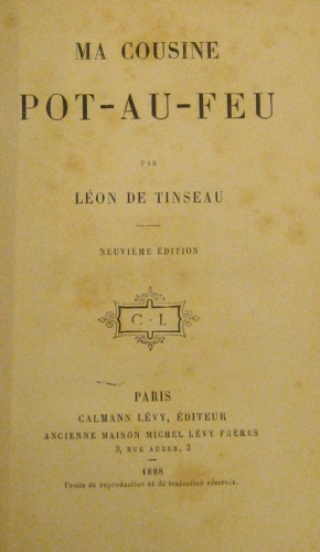 Portada de Ma Cousine Pot-au-Feu - Leon de Tinseau