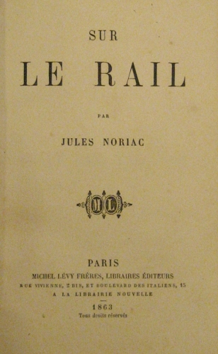 Portada de Sur Le Rail - Jules Noriac