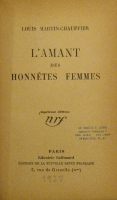Portada de libro L' amant des honn�stes Femmes