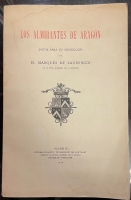 Portada de libro Los Almirantes De Arag�n. Datos Para Su Cronologia