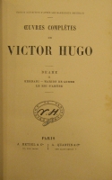 Portada de libro Hernani. Marion de Lorme. Le Roi S�Amuse