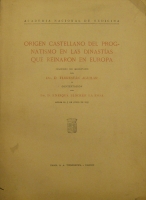 Portada de libro Origen Castellano Del Prognatismo En Las Dinast�as Que Reinaron En...