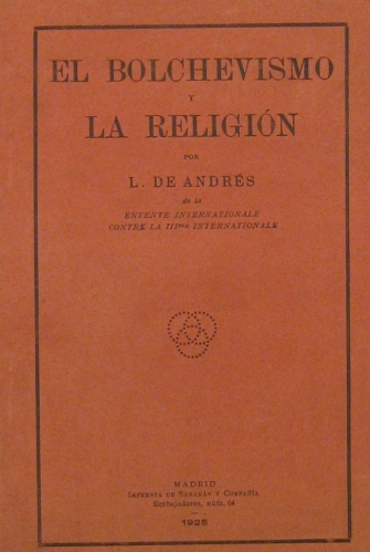 Portada de El Bolchevismo y La Religi�n - L. De Andr�s