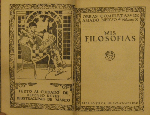 Portada de Mis Filosof�as.  - Amado Nervo