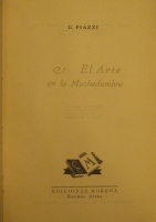 Portada de libro El arte en La Muchedumbre