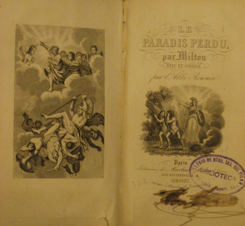 Portada de Le Paradis Perdu.  - Milton