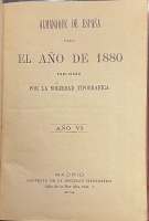 Portada de libro Almanaque De Espa�a Para El A�o De 1880 