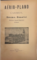 Portada de libro Ario-Plano. Carmen. Canto al Aeroplano. Dedicado al Excmo....