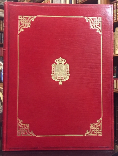 Portada de Despacho de Nobleza y blasones de las Casas de Le�n y Fern�ndez de Heredia. 