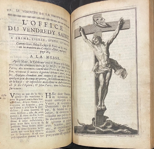 Portada de L' Office de La Semaine Sainte et de L'Octave de Pasque, en latin et en fran�ois a l'usage de Rome et de Paris