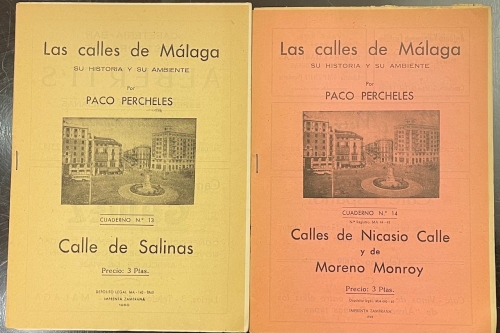 Portada de Las Calles de M�laga. Su historia y su ambiente.  - Paco Percheles (Francisco Bejarano)
