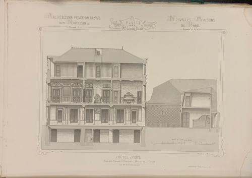 Portada de L' Architecture Priv�e au XIX Siecle sous Napoleon III. Nouvelles Maisons de Paris et des Environs. Tome Premier. Hotels Prives - Cesar Daly