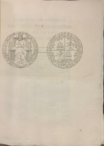 Portada de Demostraci�n Hist�rica del Verdadero Valor de todas las Monedas que corrian en Castilla durante el Reynado del Se�or Don Enrique IV y de su correspondencia con las del Se�or D. Carlos IV - Fray Liciniano Saez