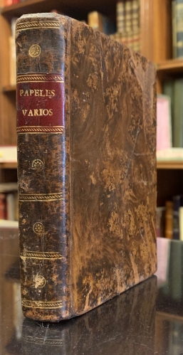 Portada de Madrid por adentro y el Forastero Instruido y Desenga�ado. El Erudito Investigador. Triunfo del Amor y del Lealtad. Dia Grande de Navarra. Arte de Conservar y Arreglar los Relojes de muestra. Sue�o - M. Goguet. Josef Francisco de Isla. Pedro Marechal. Pedro Marechal. 