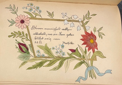 Portada de Album de Poesias en alem�n. S. XIX