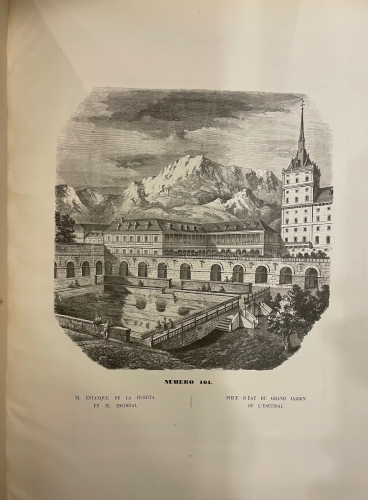 Portada de Historia Descriptiva, Art�stica y Pintoresca del Real Monasterio de San Lorenzo comunmente llamado Del Escorial - Antonio Rotondo