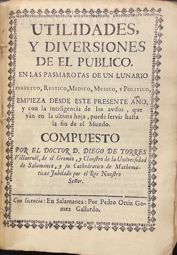 Portada de La Verdad Desnuda: Arcanidades de el M�dico. Addiciones a el Methodo de El Agua / El Promotor de la Salud de los Hombres. Disertaci�n hist�rico-cr�tico medico-pr�ctica en que se establece el agua por remedio universal / El Secreto a Voces. Arcanidades de los polvos de Aix, en la Provenza, descubiertas a los embates del agua/ El M�dico de Si mismo..uso de agua/ Utilidades y diversiones de El P�blico en las pasmarotas de un lunario perpetuo, rustico, m�dico, m�sico y pol�tico/ Diario Philos�phico, M�dico, Chirurgico.   - Joseph Ignacio Carvallo de Castro. Vicente Perez. Diego de Torres Villarroel. Juan Galisteo