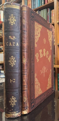 Portada de La Caza en todos los paises y a trav�s de los siglos. La Pesca en todos los paises - Capit�n Robert Campwell