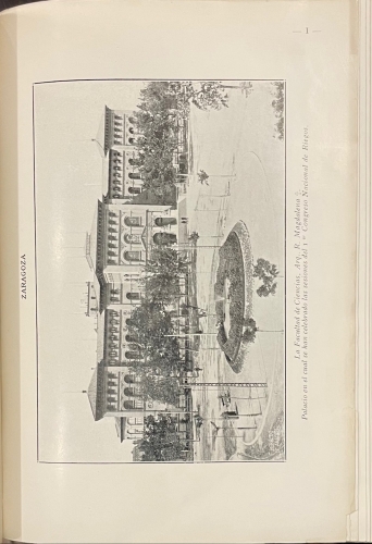 Portada de Primer Congreso Nacional de Riegos celebrado en Zaragoza en los dias 2 al 6 de Octubre de 1913. Tomo I