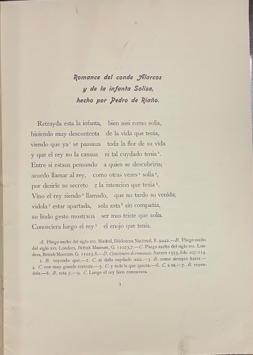Portada de Romance Del Conde Alarcos y De La Infanta Solisa, Hecho Por Pedro De Ria�o - Pedro De Ria�o