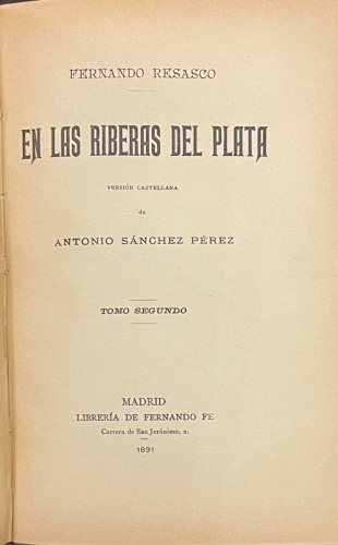 Portada de En las Riberas Del Plata - Fernando Resasco