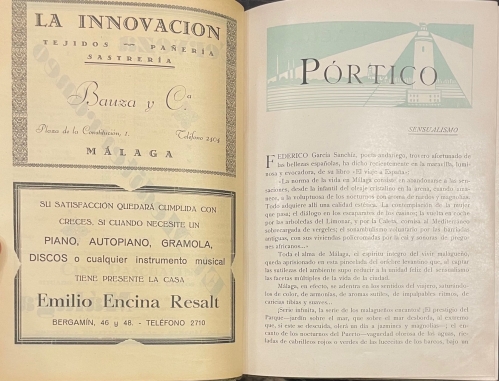 Portada de Anuario General de M�laga. Gu�a Oficial, comercial, industrial, profesional y del vecindario. 1930