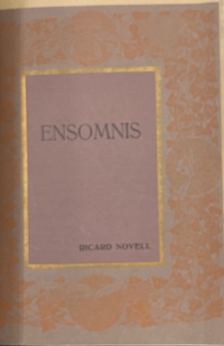 Portada de Romances. Ensomnis. �ntimas. Ensayos Po�ticos - Ricardo Novell