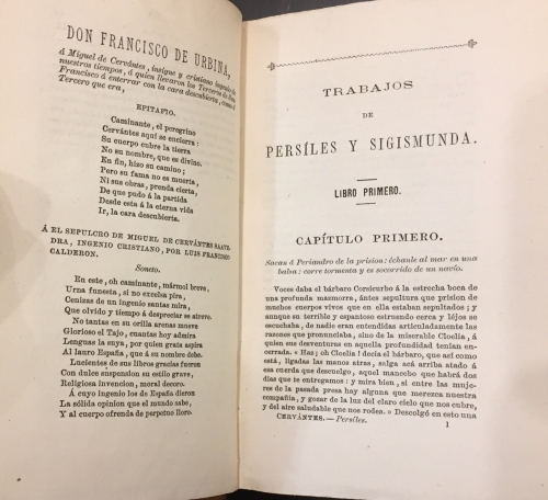 Portada de Trabajo de Pers�les y Sigismunda - Miguel de Cervantes Saavedra