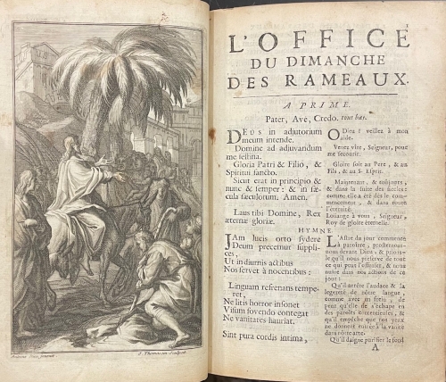 Portada de L' Office de La Semaine Sainte et de L'Octave de Pasque, en latin et en fran�ois a l'usage de Rome et de Paris
