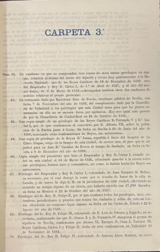 Portada de Archivo Municipal de Sevilla. Archivo General. Secci�n Primera. 