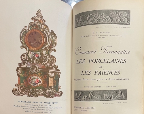 Portada de Comment Reconna�tre Les Porcelaines et Les Fa�ences d' apr�s leurs marques et leurs caract�res - E. S. Auscher