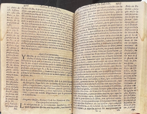 Portada de Curia Eclesi�stica para secretarios de prelados, jueces eclesi�sticos, ordinarios, y apost�licos, y visitadores y notarios ordinarios y de visita - Francisco Ortiz de Salcedo