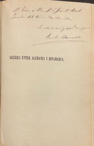 Portada de Guerra entre Alemania y Dinamarca en 1864. Ojeada hist�rica  - Emilio Bernaldez y Fern�ndez de Folgueras y Bernardo Portuondo y Barcel�