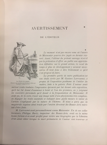 Portada de Meissonier - Gustave Larroumet
