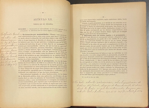Portada de Haberes en el Servicio Activo de la Marina de Guerra. Prontuario - Valent�n Arr�niz y Thom�s y Francisco de P. Sierra y Casta�os