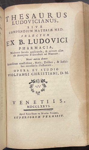 Portada de Pharmacopoeia Extemporanea sive Praescriptorum Chilias. Tabula Smaragdina Maedico-Pharmaceutica.Thesaurus Ludovicianus. Enchiridion Medicum Practicum - Thomam Fuller. Philippi Fraundorffer. Josephi Jacksonii