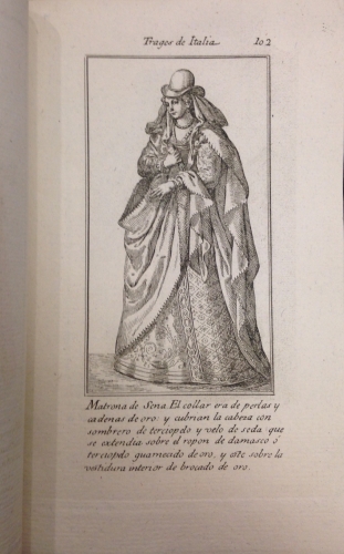 Portada de Colecci�n de Trajes que usaron todas las Naciones conocidas hasta el Siglo XVI. Dise�ados por el Gran Ticiano Vecellio y por Cesar su hermano - Ticiano Vecellio